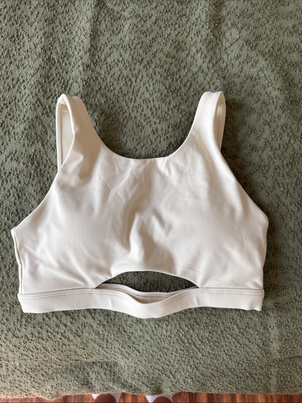 ACTA White Cutout Sports Bra